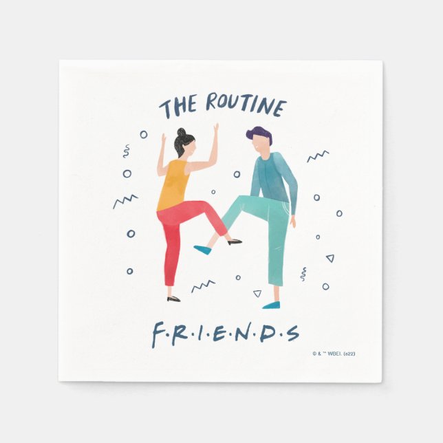 Serviette En Papier FRIENDS™ | La Routine (Devant)