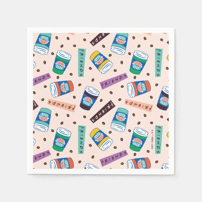 Serviette En Papier FRIENDS™ | Motif vibrant de Central Perk (Devant)