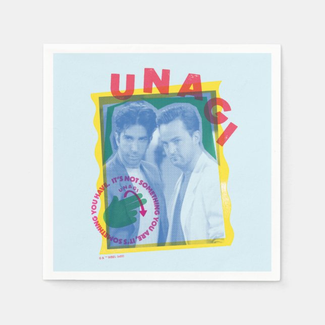 Serviette En Papier FRIENDS™ | Ross & Chandler - Unagi (Devant)