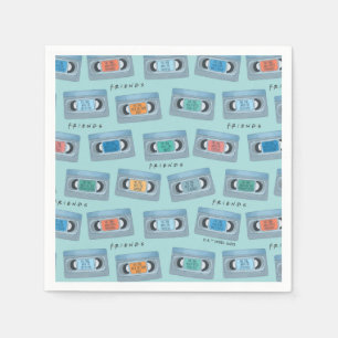 Serviette En Papier FRIENDS™   The One With Video Tape Pattern