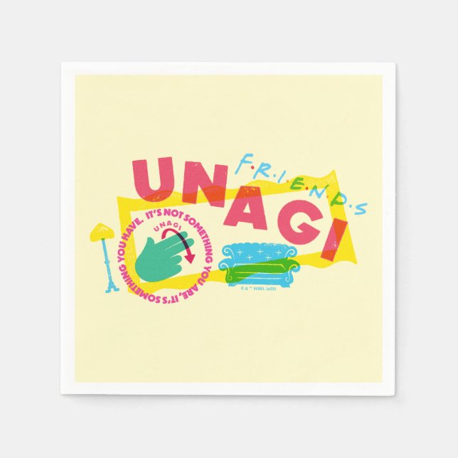 Serviette En Papier FRIENDS™ Unagi (Devant)
