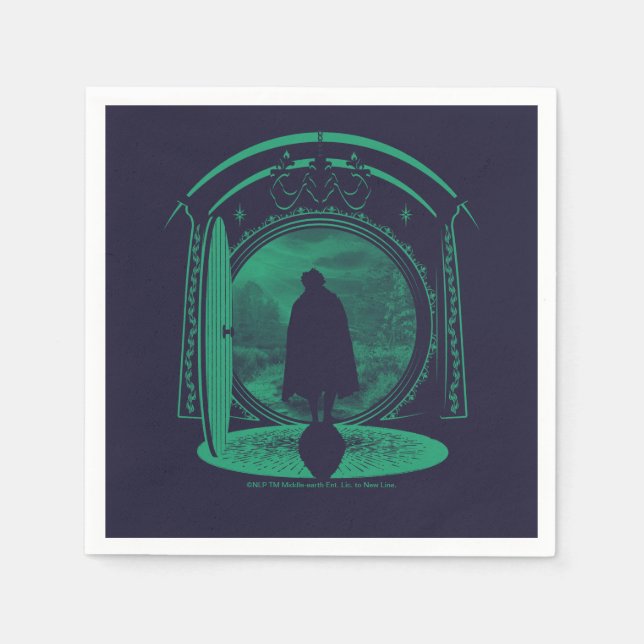 Serviette En Papier FRODO™ Quittant la Silhouette de LA COMTÉ™ (Devant)