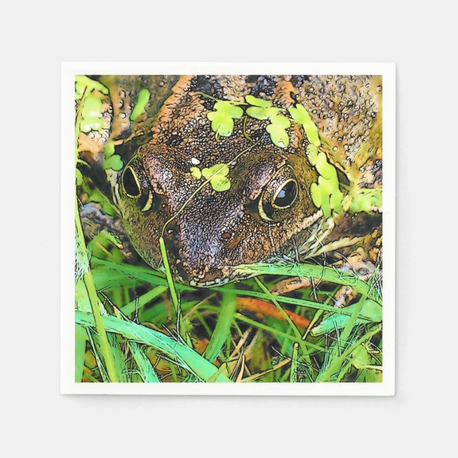 SERVIETTE EN PAPIER FROG (Devant)