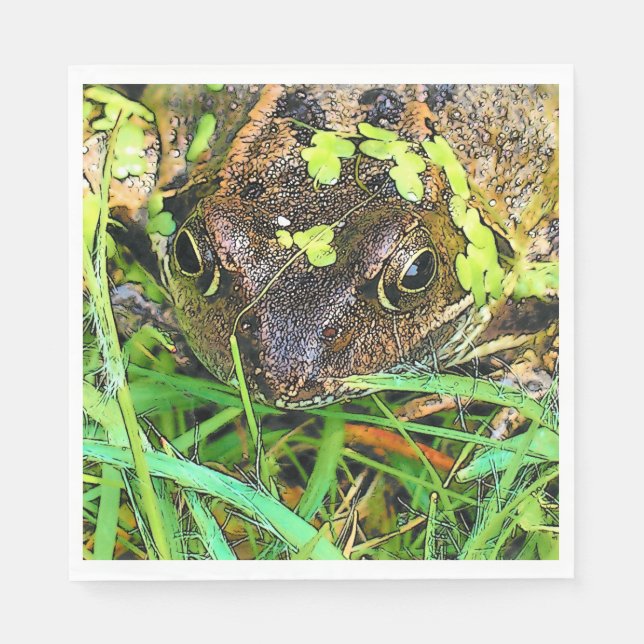 SERVIETTE EN PAPIER FROG (Devant)