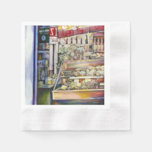 Serviette En Papier Froid Brew dans un Hot Deli