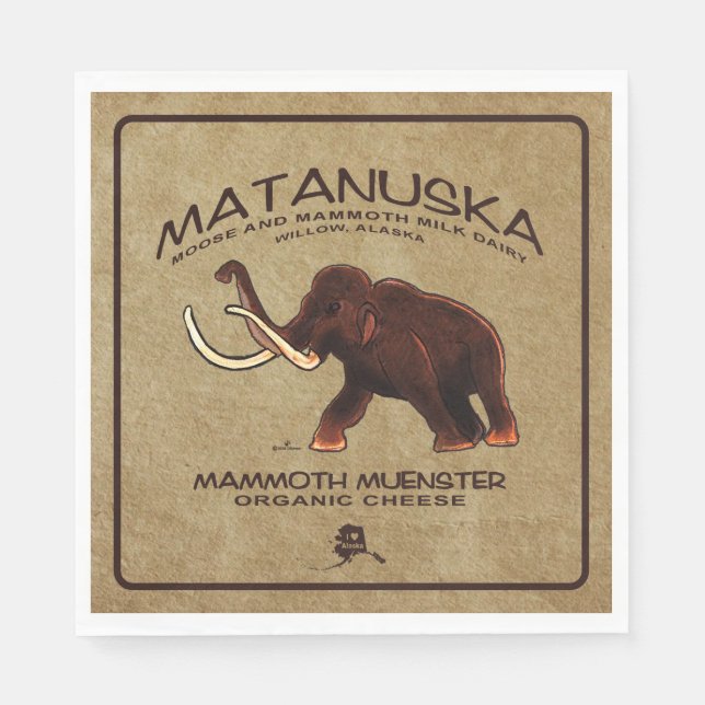Serviette En Papier Fromage de menster Matanuska Mammoth (Devant)