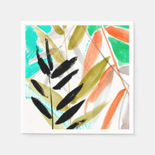 Serviette En Papier Fronds vifs II