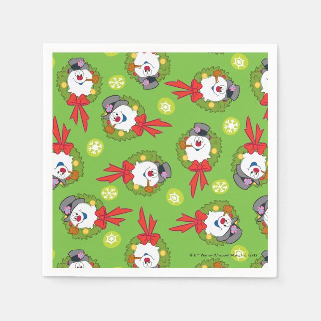 Serviette En Papier Frosty the Snowman™ | Crème Frosty Holiday (Devant)