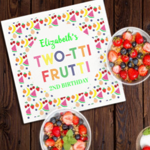 Serviette En Papier Fruit Deux-tti Frutti 2e anniversaire