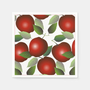 Serviette En Papier Fruit rouge des pommes
