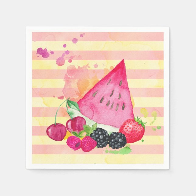 Serviette En Papier Fruité (Devant)