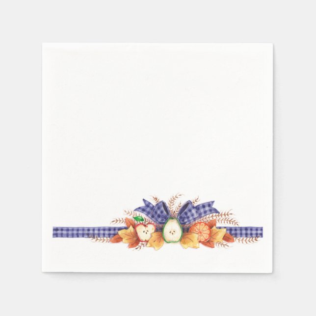 Serviette En Papier Fruits d'automne - Napkins (Devant)