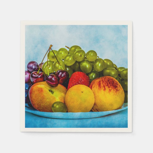Serviette En Papier Fruits d'été (Devant)