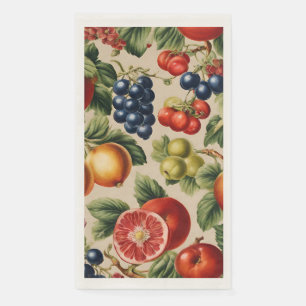 Serviette En Papier Fruits et Fleurs du Luxe Jardin Italien