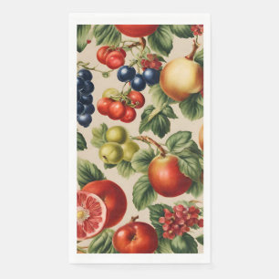Serviette En Papier Fruits et Fleurs du Luxe Jardin Italien