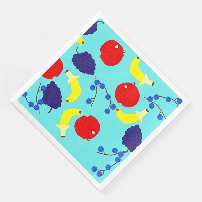 Serviette En Papier Fruits rotatifs (Coin)