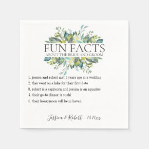 Serviette En Papier Fun Facts Garden Foliing Personnalisé