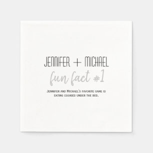 Serviette En Papier Fun Facts Mariage