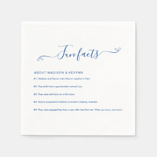 Serviette En Papier Fun Facts Mariage Napkins