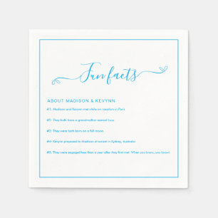 Serviette En Papier Fun Facts Mariage Napkins