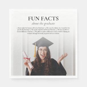 Serviette En Papier Fun Facts personnalisé Graduation