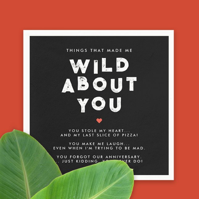 Serviette En Papier Fun Faits Modernes Couples Noir Et Blanc Flirt (Créateur téléchargé)