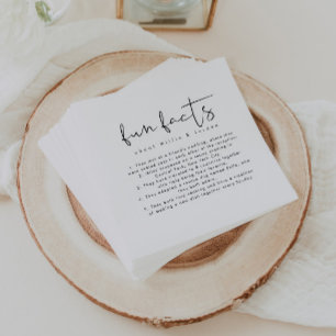 Serviette En Papier Fun Fun Fun Fun Faits Mariage