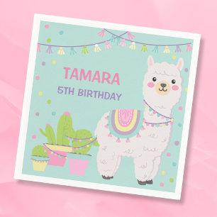 Serviette En Papier Fun llama