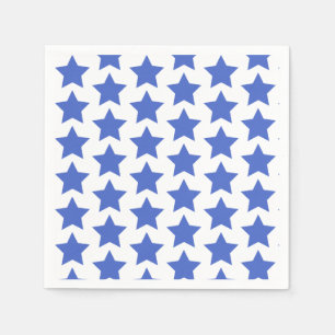 Serviette En Papier Fun Marine Blue Stars Motif Papier Napkins