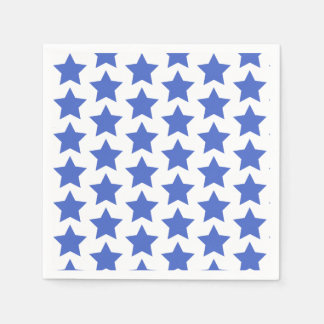 Serviette En Papier Fun Marine Blue Stars Motif Papier Napkins