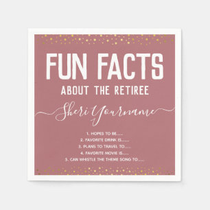 Serviette En Papier Fun Party Fun Faits Unisex Gold Confetti Na