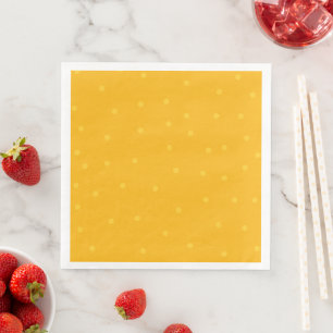 Serviette En Papier Fun Polka Dot Jaune fête d'anniversaire