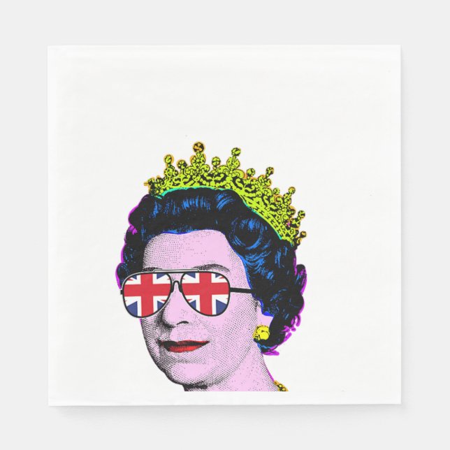Serviette En Papier Fun Pop art moderne HM Queen Napkins (Devant)