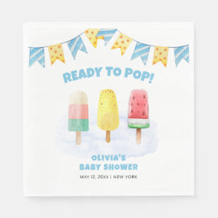 Serviette En Papier Fun Popcicle Prêt à pop Baby shower de crème glacé