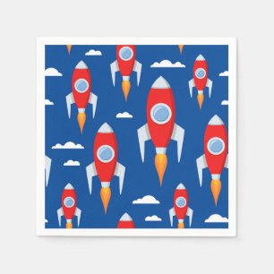 Serviette En Papier Fun Rocket de vaisseau spatial