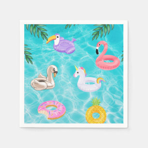 Serviette En Papier Fun Summer Pool Party