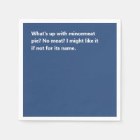 Funky Christmas Pie Poem Bold Blue