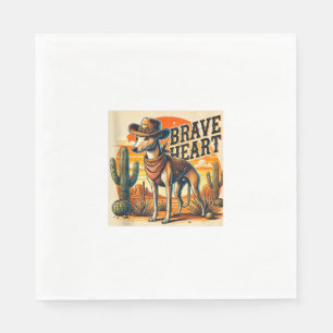 Serviette En Papier Funky Sheriff Chien Chemise Greyhound Whippet Chie