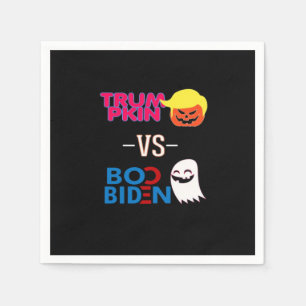Serviette En Papier Funky Trumpkin Vs Boo Biden Classe Design Hallowee