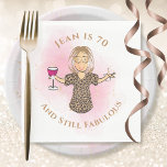 Serviette En Papier Funny 70 and Fabulous for Her Pink 70th Birthday<br><div class="desc">Est-ce que quelqu'un a 70 ans de mérite que vous voulez célébrer ? Cette serviette en papier 70 et toujours fabuleuse donne le thème de la trinquer le jour de son grand jour. Customiser avec son nom ou même changer l'année ... Vous pouvez modifier tout le texte pour compléter votre...</div>