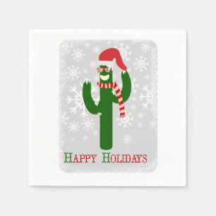 Serviette En Papier Funny Christmas Cactus