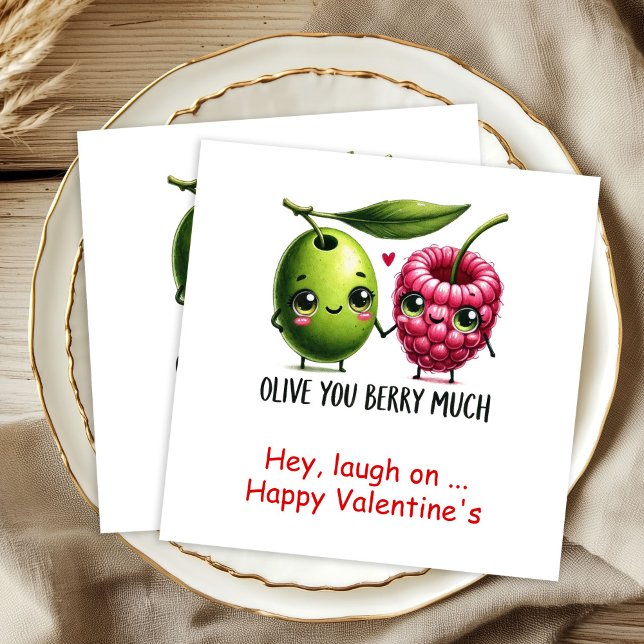 Serviette En Papier Funny Food Personalized Sweet Valentine Napkins (Funny Food Personalized Sweet Valentine Napkins

)