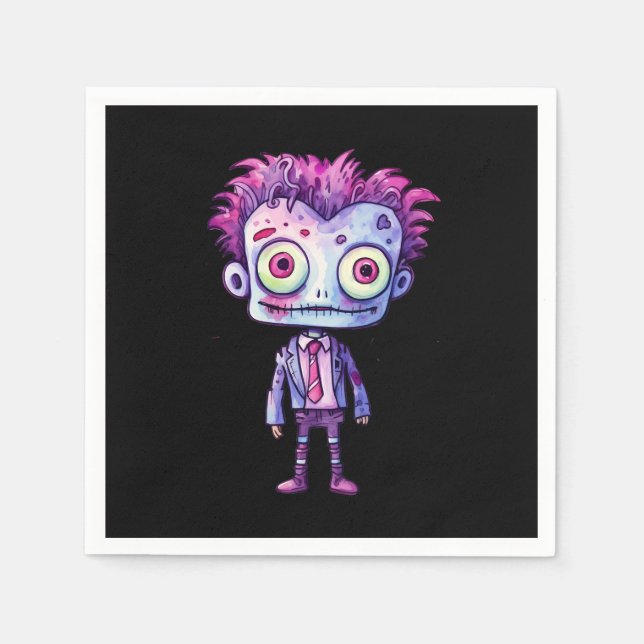 Serviette En Papier Funny Frankenstein Monster Halloween Fun (Devant)
