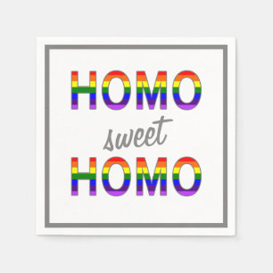 Serviette En Papier Funny Gay Homo Sweet Homo