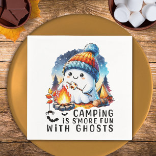 Serviette En Papier Funny Halloween Camping est S'more Amusant avec le