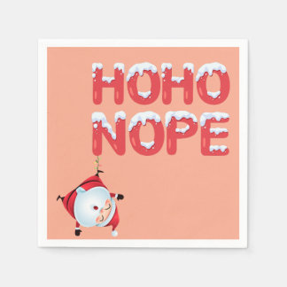 Serviette En Papier Funny Ho Ho Nope Christmas