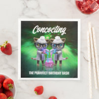 Funny Mad Chat Scientists Purrfect Anniversaire