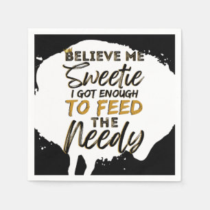 Serviette En Papier Funny Old School Hip hop des années 90 Anniversair