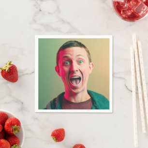 Serviette En Papier Funny Photo Anniversaire Fête