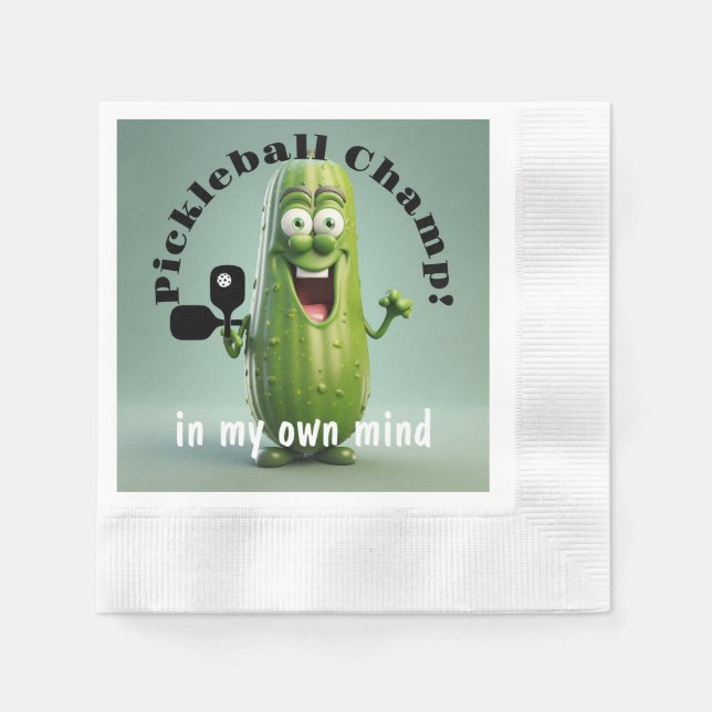 Serviette En Papier Funny Pickleball Champ Papier Napkin (Devant)